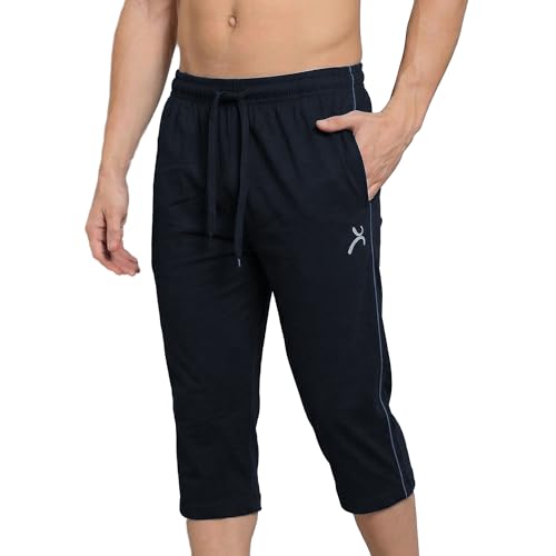Image of Amul Comfy Men's Cotton Rich Solid Capri