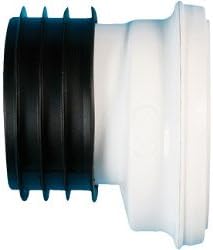 Polypipe Kwickfit 4" 110mm Offset 12mm Down WC Toilet Pan Connector White SK46