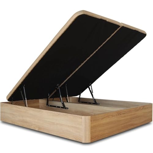 Ventadecolchones - Canapé Abatible de Madera Cambrian - Gran Capacidad - Grosor del cajón 30 mm - Tapa Transpirable - 180 x 190 cm (2 uds. 90x190cm)
