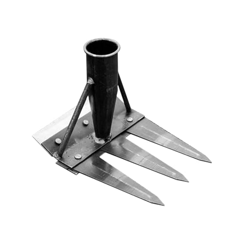 Rateau de Désherbage, Rateau Jardin, Outillage de Jardin, Râteau de Désherbage de Jardins en Acier Au Carbone, Outil Manuel des Mauvaises Herbes Remover, Griffe de Jardins, 3 Dents