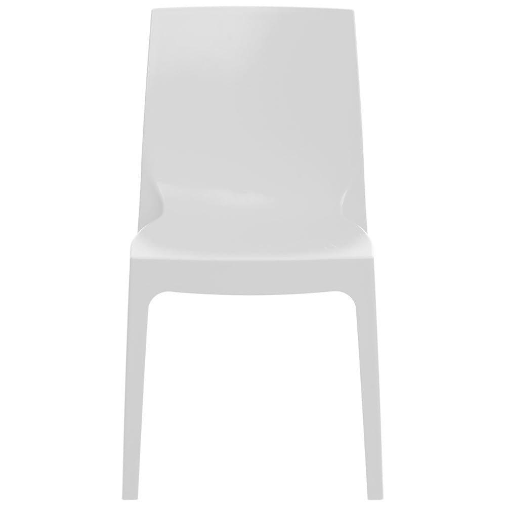 GRAND SOLEIL Grandsoleil Boheme Rome Greenpol Chaise empilable Vert, polymère, Blanc, 54 x 52 x 81 cm