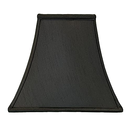 Image of Royal Designs, Inc. Regal Series Square Bell Lamp Shade, 6 x 12 x 10.5, Black