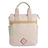 AMICHI | Mochila para mujer elegante y casual | Diseño amplio con compartimentos para uso diario y trabajo, Perla
