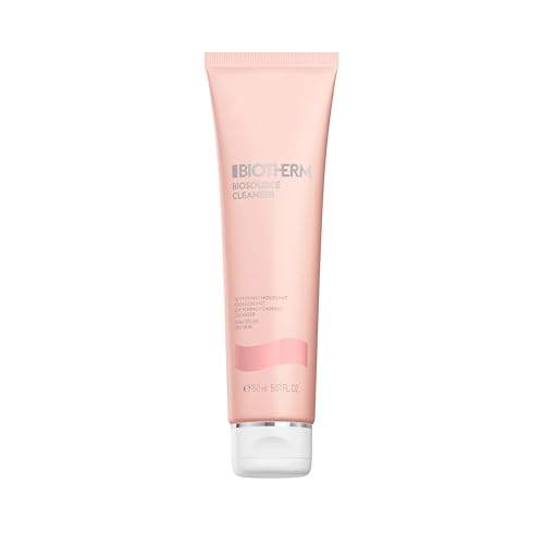 Biotherm Biosource Reinigungsschaum für trockene Haut, Cleansing Foam, mildes Reinigungsgel für ein erfrischtes Hautgefühl, 150 ml