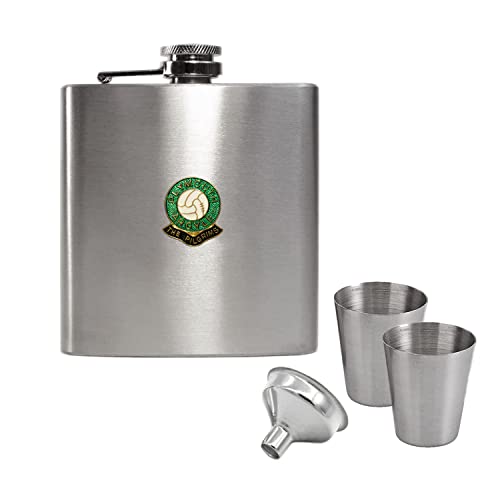 Plymouth Argyle Football Club Hip Flask Gift Set