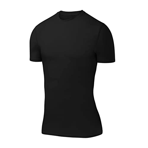 T-shirt compression garçon thermique évacue la sueur manches courtes
