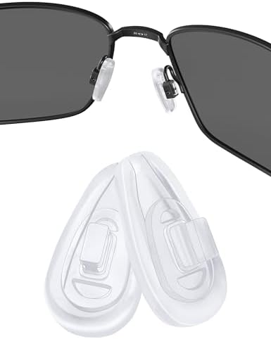 Replacement Nose Pads for Maui Jim Baby Beach/Kahuna/Kawika; for Oakley Steel Plate OX3222/Wiretap OO4071/Whisker Eyeglsses