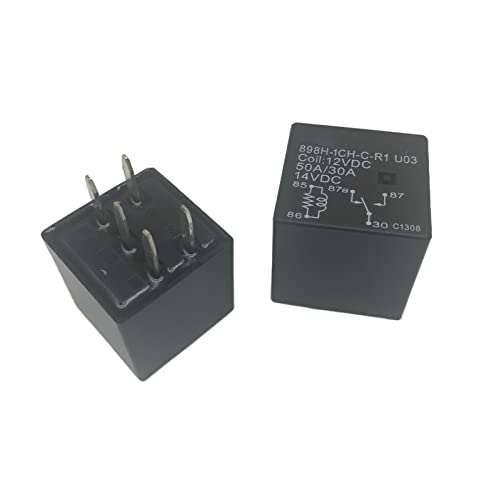 Relais 898H-1CH-C-R1-U03-12VDC automobile à 5 broches pour circuit de voiture