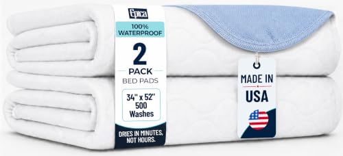 Epica Incontinence Bed Pads Washable Waterproof, 34'x...