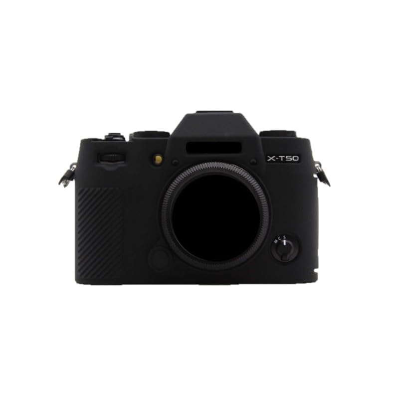 Miękki silikonowy futerał na aparat czarny gumowy pancerz skórka osłona korpusu ochraniacz do aparatu bezlusterkowego Fujifilm X-T50