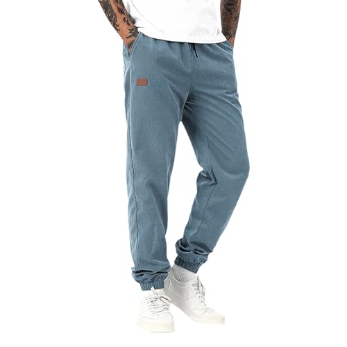 lcyhony Joggers for Men Relaxed fit Elastic Waist Drawstring Casual Golf Pants Summer Breathable Workout Pants with Pockets