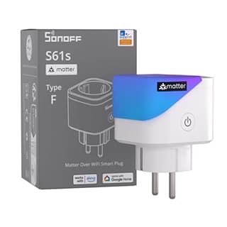 SONOFF S61s Presa Intelligente 16A/3840W – Presa Smart WiFi con Controllo Remoto e Vocale, Smart Timer e Monitoraggio Energetico – Compatibile con Alexa, Google, Apple Home, IFTTT e Matter