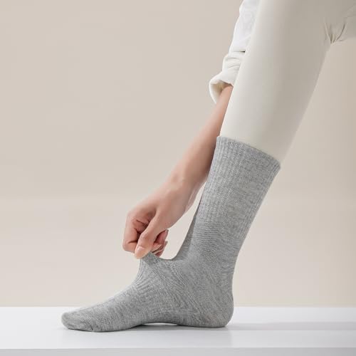 Image of 10 Pairs Thin Cotton Crew Athletic Socks Sports Gym Running Hiking Calf Socks for Women