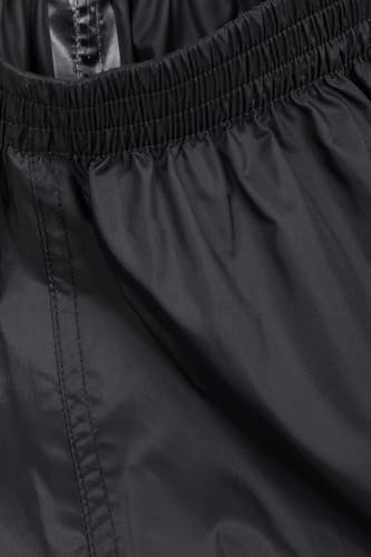 Mountain Warehouse Pakka Kids Waterproof Rain Pants - Splash Pants, Overtrousers, Boys & Girls Black Kids 9-10 Yrs (128-140 cm) — view 6