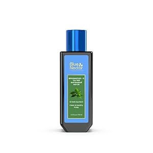 Blue Nectar Tea Tree Healthy Scalp and Anti Dandruff Hair Oil with 14 Ayurvedic herbs (100 ml)