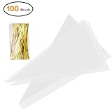 *Klare Kegel -Süßbeutel, Sie können das Essen innen überprüfen, ohne die Taschen zu öffnen oder das Essen zu kontaminieren.