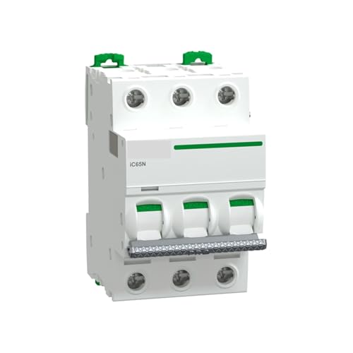 Disjoncteur miniature iC65N 3P C10A pour sécuriser la pompe à chaleur triphasée