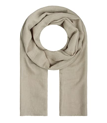 Majea Tuch Lima schmal geschnittenes Damen-Halstuch uni Schal einfarbig Sommerschal Sommer Halstuch (880010) (beige) Cover