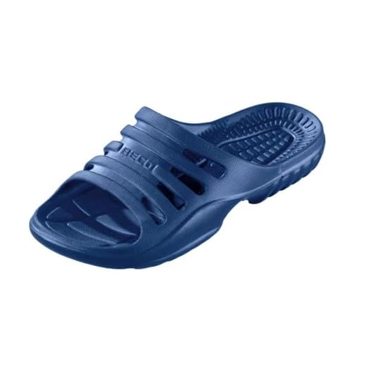 Beco Herren Badepantoletten, Blau (Marine 7), 43 EU