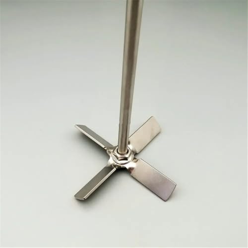Verrerie et matériel de laboratoire Hélice à quatre pales en acier inoxydable 304 avec tige, diamètre de 40 à 100 mm, for laboratoire(100mm blade with rod) – vue 5