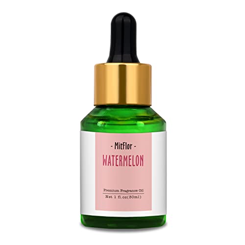 Image of Watermelon Fragrance Oil, MitFlor 30ml Single Scented Oil, Large Size Premium Fragrance Oil for Soap & Candle Making, Fruity Diffuser Oil Scents