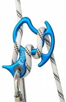 Kong Italy OKA + Large Multi-Use Auto Block Descender Set – Aluminum Alloy Canyoning Descender with Connector, EN 15151-2 Certified, for Progression and Rescue, Fits 7.8–12.7mm Ropes, Made in Italy