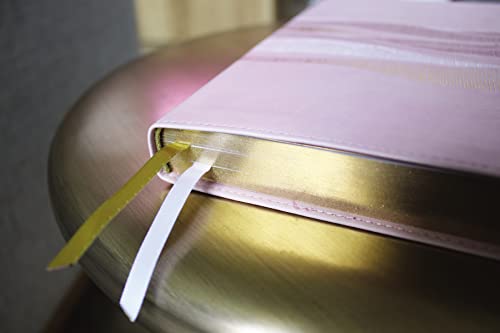 niv thinline bible leathersoft pink red letter comfort print