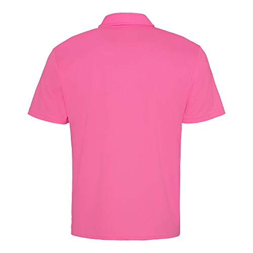 Just Cool Polo Deportivo para Hombre Liso (M) (Blanco Ártico) miniatura 6