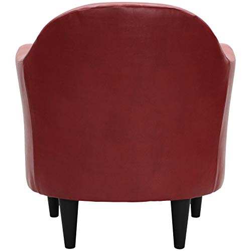 Image of Lakdi The Furniture Co. Modern Home & Living Room Lounge Chair Furniture |Upholstered in Leatherette | Internal Structure Made in Solid Wood |- (151851281)