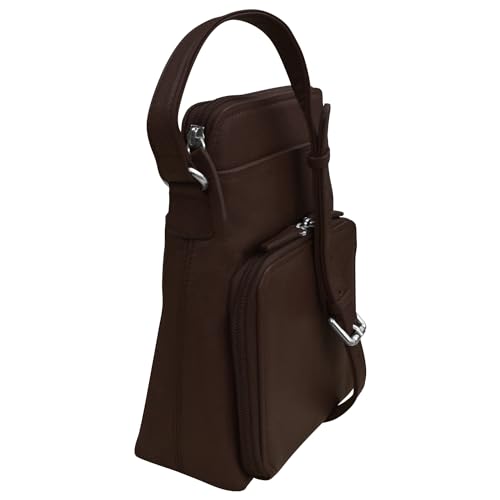 Image of ili New York Genuine Leather Crossbody Bags for Women - Premium RFID Blocking Shoulder Bag Organizer with Adjustable Strap