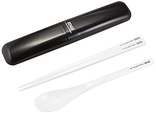 イエロースタジオ 箸&スプーン コンビ 日本製 ホワイト 20EDGE 38x200x26mm