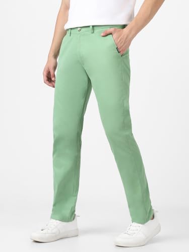 Image of Urbano Fashion Men's Cotton Light Weight Non-Stretch Slim Fit Casual Trousers