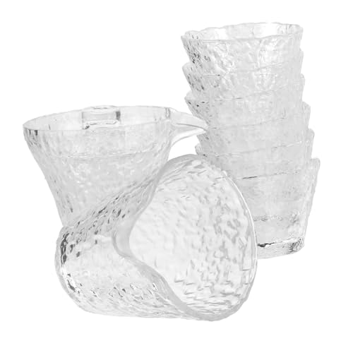 TOPBATHY Service à Thé Verre Chinois Kit de Tasses à Thé et Café pour Maison Dégustation