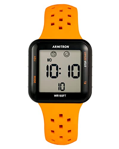 Armitron Sport Unisex Digital Chronograph Silicone Strap Watch, 40/8417