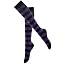 1 Pair-purple and Black Stripes
