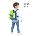 IKASA Dinosaur Backpack Bag for Toddler,Personalized Travel Book Snack Bookbag Preschool Bookbags,with Cute Plush Toy Stuffed Animal for Kids