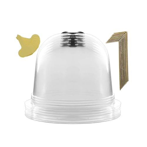 Wegiwuca Cloche de jardin en forme de dôme pour plantes - Protection contre l'humidité - Réutilisable - Cloches en verre