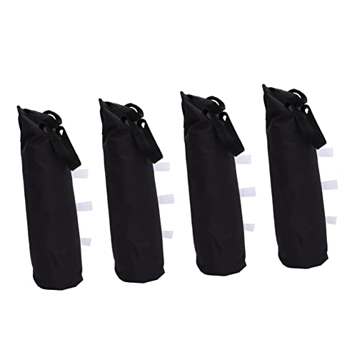 Toddmomy 4 Piezas Sacos de Arena a Prueba de Viento Pesas para Las de la glorieta Bolsas de Arena Bolsa de contrapeso Carpas Polainas Accesorios Tela Oxford 600d Negro