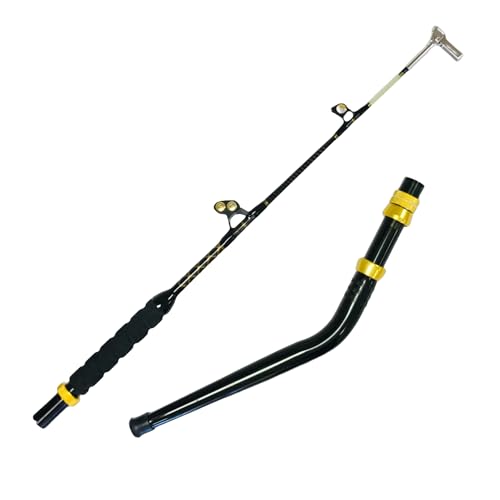 EatMyTackle 160-200 lb. Bent Butt Dredge Rod, Swing Tip | Blue Marlin Tournament Edition (4'8