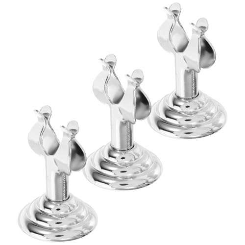 LIFKOME Lot de 3 Supports de Menu en Acier Inoxydable U-Shaped Porte-Numéros de Table et Support de Table pour Restaurant Bureau et Banquet Espace Réservé pour Cartes et Menus Design