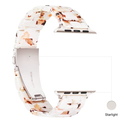 Image of Light House Apple Watch Bands-Fashion Lightweight Resin iWatch Bands for Women Men 38mm /40mm /41mm /42mm(Series 11 10), 49mm /46mm /45mm /44mm /42mm(S 3 2 1), Compatible with Apple Watch Series 11 SE 10 9 8 7 6 5 4 3 Ultra