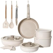 20 piece Pots And Pans Set Non stick Ceramic Cookware Set With Removable Handles Space-saving Oven Dishwasher,20pcs,A