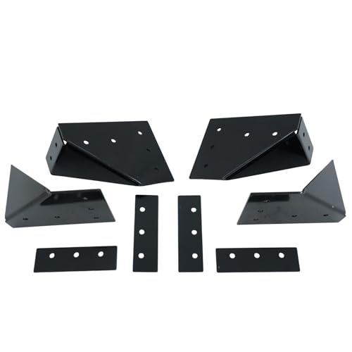 REVOTUNE Trailer Roof Rack Bracket Side Mount Kit Compatible with Awning, Teardrop Trailers, Ladders, Campers, RVs, Utility Boxes, Enclosed Trailers, Front Runner Racks, Basket Racks, Rooftop Tents