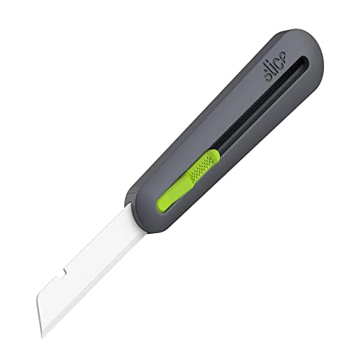 Slice 10560 3" Extra Long Insulation Foam Tool, Designed for Foam Cutting, Finger Friendly, Ceramic Blade, Automatically Retracts