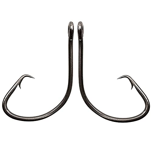 linyutech Angelhaken 160 Stück/Box Offset Sport Ring Angelhaken Salzwasser Hoher Kohlenstoffstahl Octopus Haken Größe… – Bild 6
