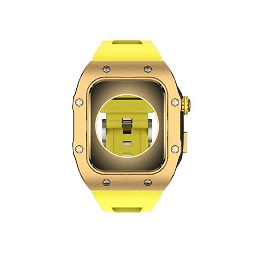 Protégez votre Apple Watch avec la lunette en métal antichoc et bracelet caoutchouc