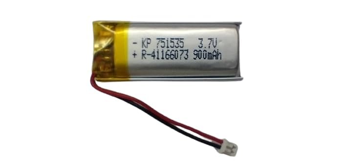 KP-751535 3.7V 900mAh Rechargeable Battery with Connector (4MM) for Toys, Gaming, Robotics bluetoorh Headset, Bluetooth Speaker-image-39
