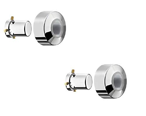 PIANA Pack 2 Pezzi Serie 0582 0 000 CR Cappuccio Ø 60 Universale per Rubinetto Arresto Incasso in Ottone Cromato