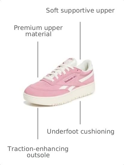 Image of Reebok Club C Double Revenge Platform Tennis Shoes for Women, Fashion Womens Sneakers