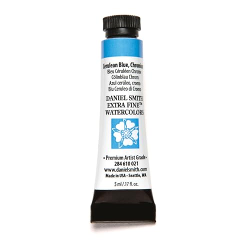 Daniel Smith 284610021 Extra Fine Watercolors Tube, 5ml, Cerulean Blue, Chromium